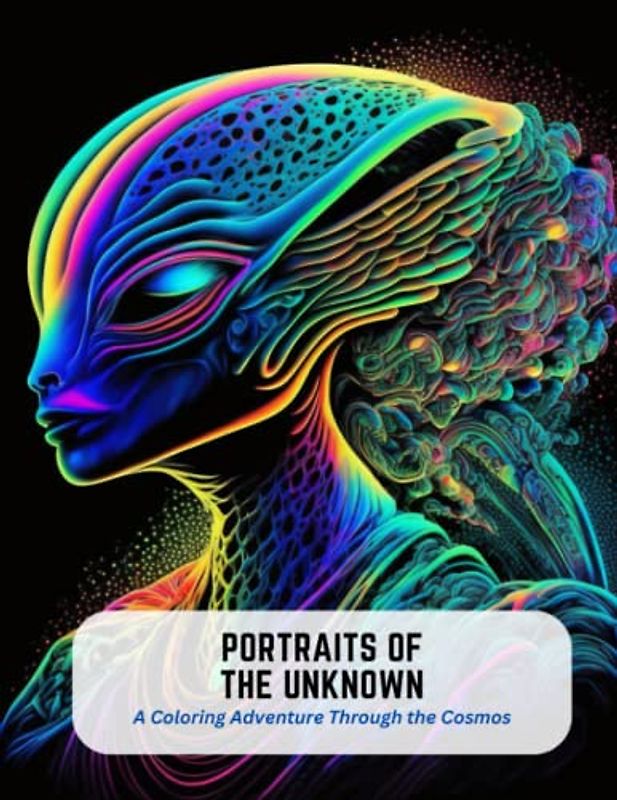 Portraits of the Unknown: A Coloring Adventure Through the Cosmos