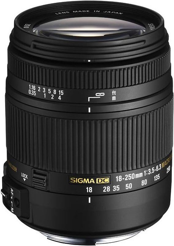 Sigma 18-250 mm F3.5-6.3 DC HSM Macro 62 mm Obiettivo (compatible con Sony A-mount) nero