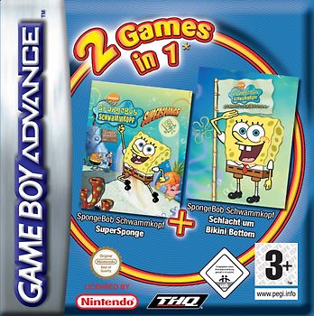 2 Games in 1: SpongeBob Schwammkopf - SuperSponge / SpongeBob Schwammkopf - Schlacht um Bikini Bottom Nintendo Game Boy Advance