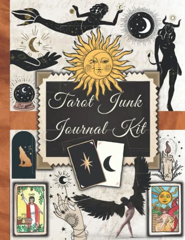 Tarot Junk Journal Kit: One-Sided Decorative Paper for Junk Journaling, Scrapbooking, Decoupage, Collages, Card Making & Mixed Media, Vintage Tarot ... of Authentic Ephemera (240+ Pieces)
