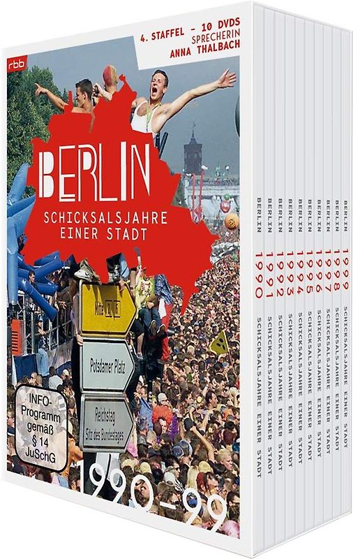 Berlin - Schicksalsjahre einer Stadt: 1990-1999 [10 DVDs] DVD