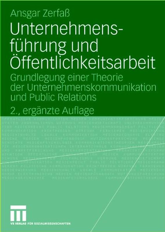 Unternehmensführung und Öffentlichkeitsarbeit