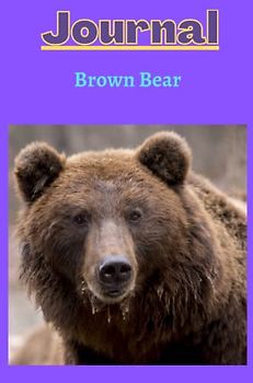 brown bear journal series 2 with a purple background