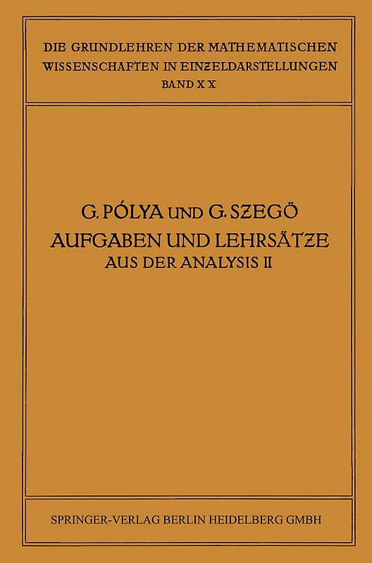 Aufgaben und Lehrsätze aus der Analysis