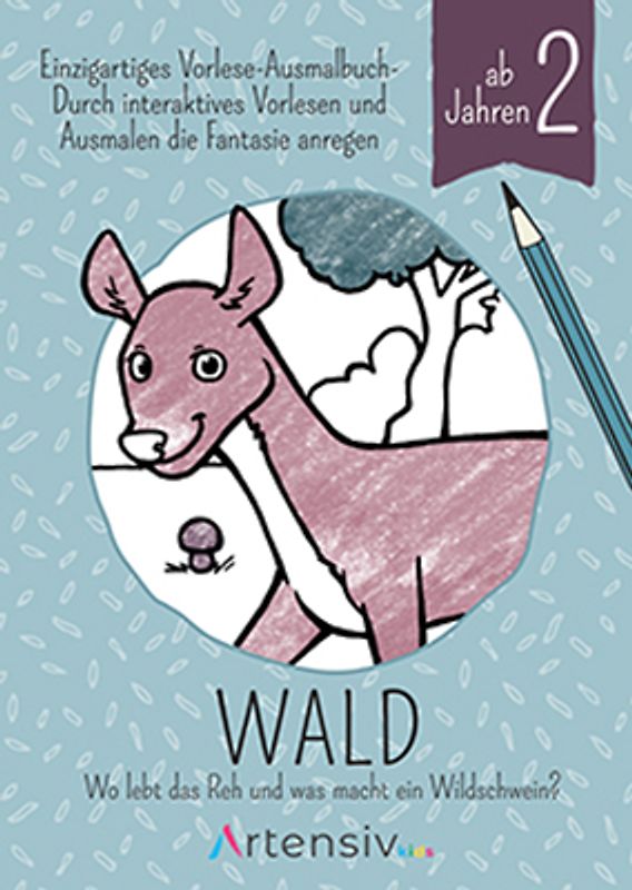 Wald - Malbuch ab 3 Jahren