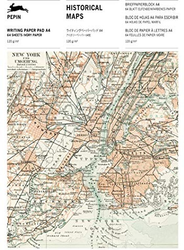 Historical Maps: Writing Paper & Note Pad A4