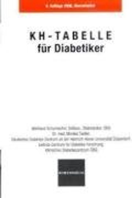 KH-Tabelle für Diabetiker