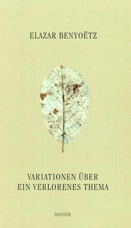 Variationen über ein verlorenes Thema.