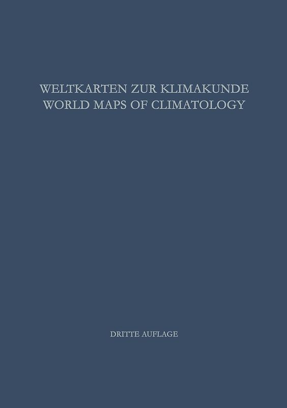 Weltkarten zur Klimakunde / World Maps of Climatology
