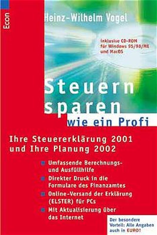 Steuern sparen wie ein Profi 2002 mit CD-ROM