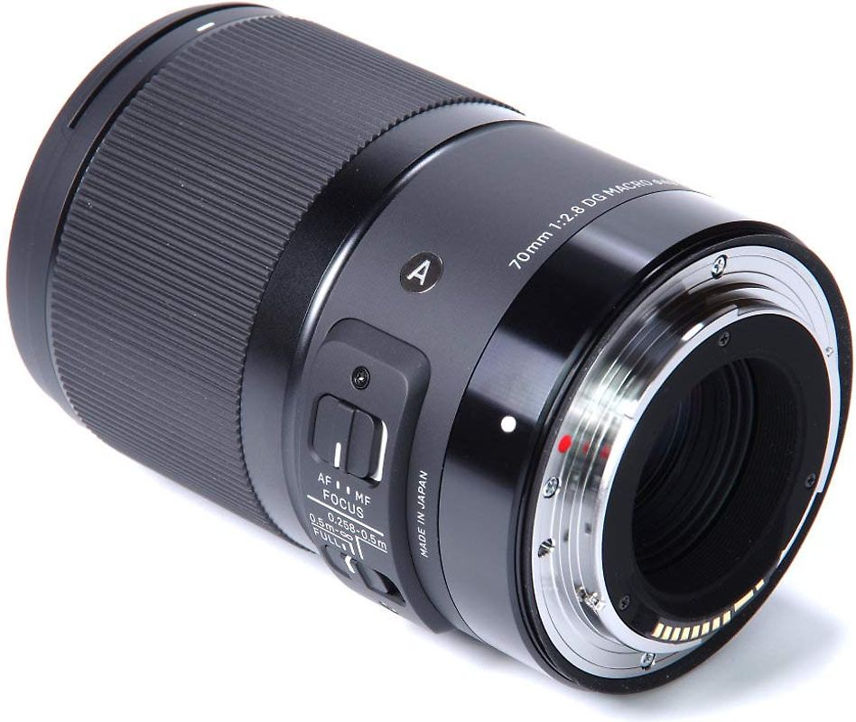 Sigma A 70 mm F2.8 DG Macro 49 mm Filtergewinde (Sony E-Mount Anschluss) schwarz