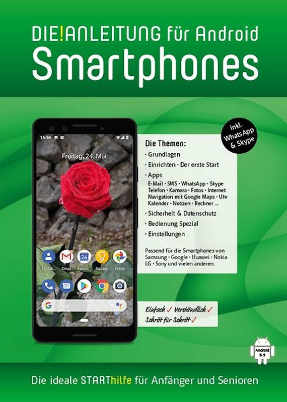 Smartphone Anleitung • Android 8/9 » Einfach • Verständlich • Schritt für Schritt