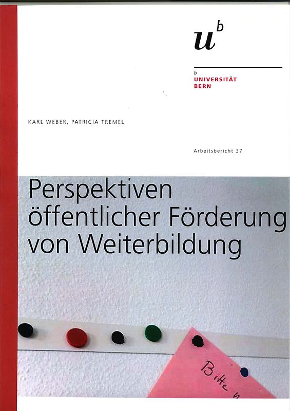 Perspektiven öffentlicher Förderung von Weiterbildung