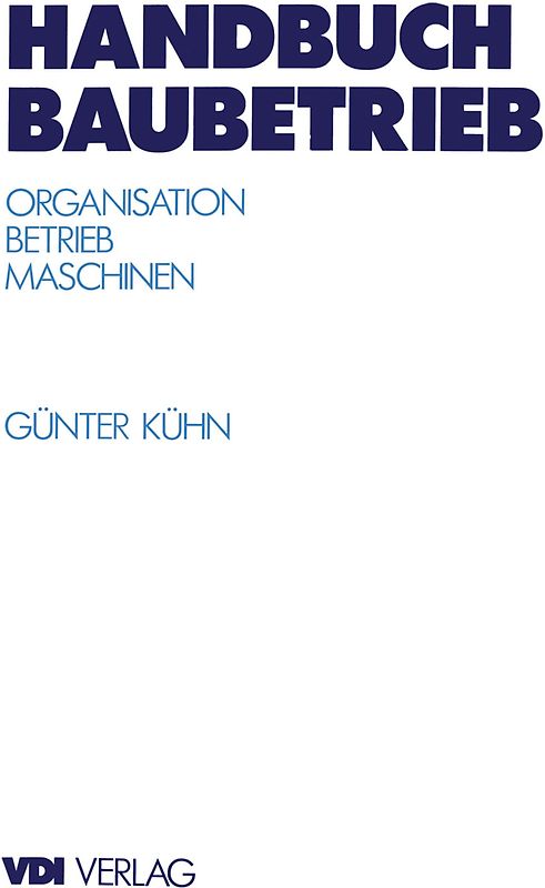 Handbuch Baubetrieb