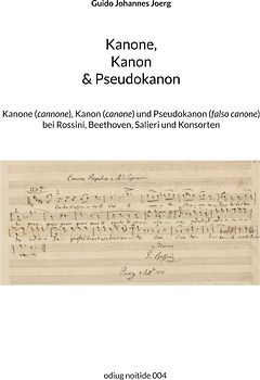 Kanone, Kanon & Pseudokanon