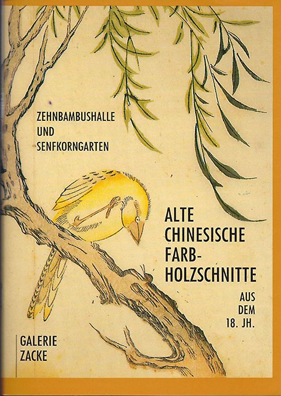 Alte chinesische Farbholzschnitte aus dem 18. Jahrhundert