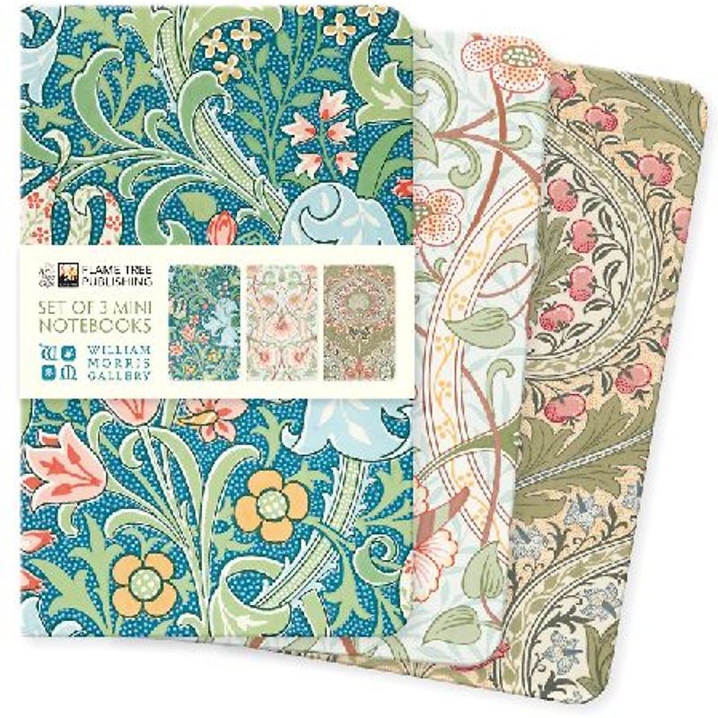William Morris Gallery Set of 3 Mini Notebooks