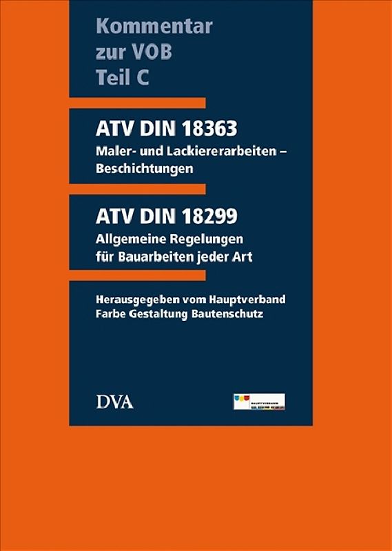 Kommentar zur VOB Teil C (ATV) DIN 18363 Maler- und Lackiererarbeiten - Beschichtungen