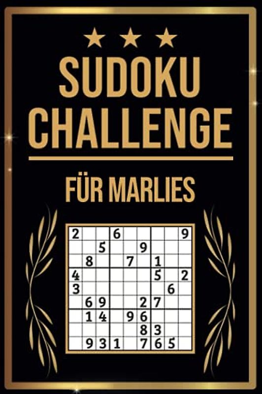 SUDOKU Challenge für Marlies: Sudoku Buch I 300 Rätsel inkl. Anleitungen & Lösungen I Leicht bis Schwer I A5 I Tolles Geschenk für Marlies