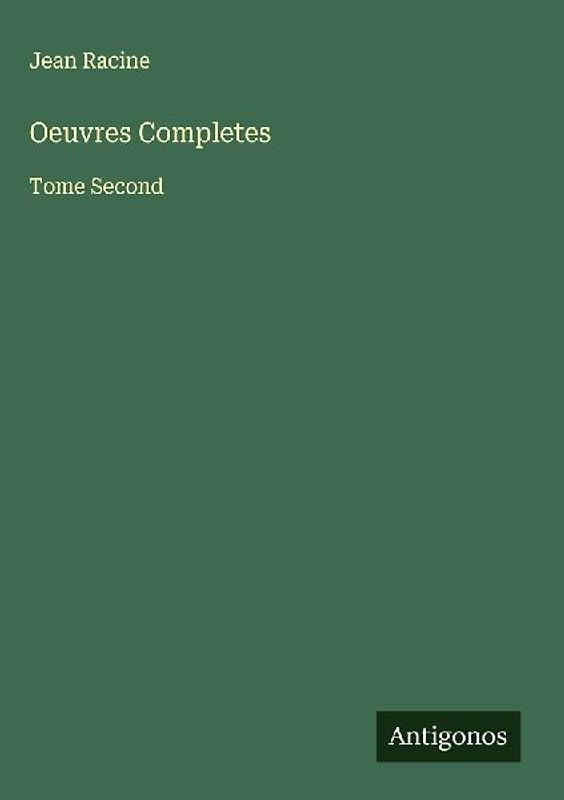 Oeuvres Completes