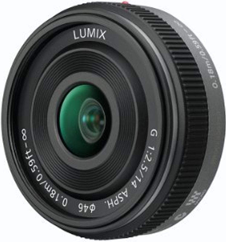 Panasonic Lumix G 14 mm F2.5 46 mm (adapté à Micro Four Thirds) noir