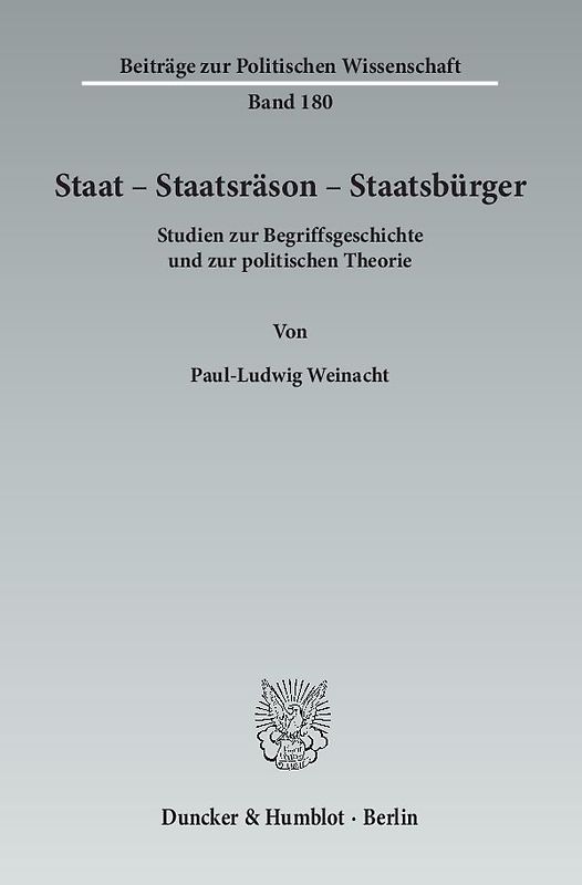 Staat – Staatsräson – Staatsbürger.