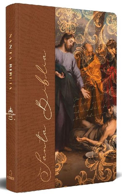 Biblia Rvr 1960 Letra Grande, Tamaño Manual, Tapa Dura de Tela Jesús Sana / Spanish Bible Rvr 1960 Handy Size Large Print Hardcover Cloth Jesus Heals