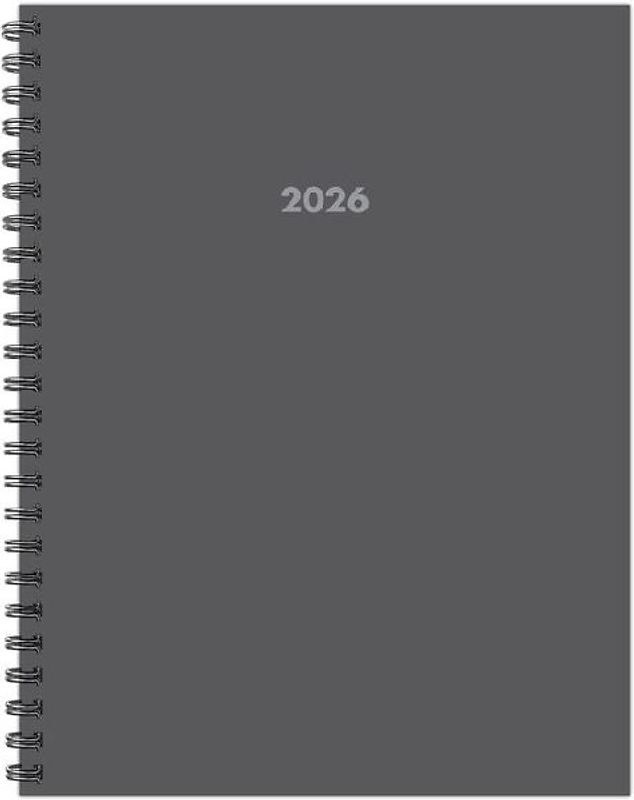 Basic Gray 2026 8.5 X 11 Weekly Monthly Softcover Planner