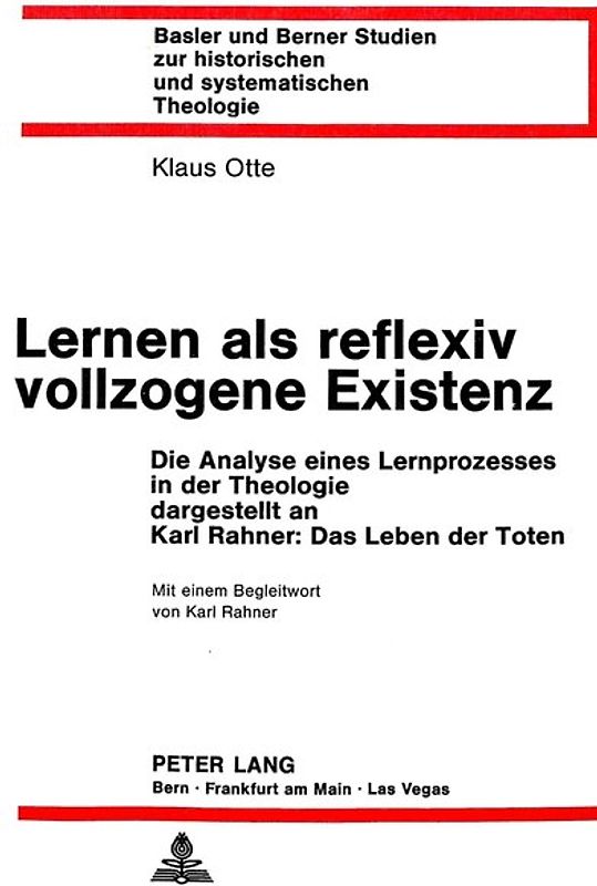 Lernen als reflexiv vollzogene Existenz