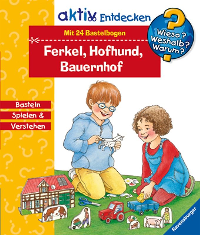 Ferkel, Hofhund, Bauernhof