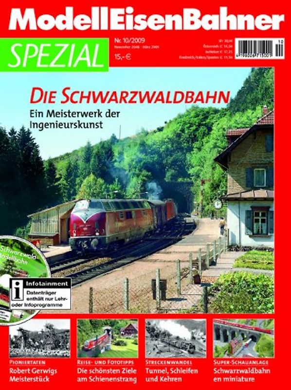 Modelleisenbahner Spezial: Nr. 10/2009 - Die Schwarzwaldbahn - Ein meisterwerk der Ingenieurskunst [Broschiert, inkl. DVD]