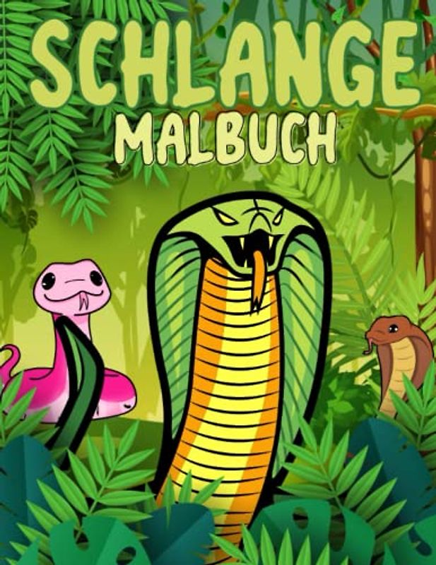 Schlange Malbuch: Malvorlagen Für Jungen, Mädchen (4–8, 8–12 Jahre) und Erwachsene: 44 originelle und einzigartige Schlange-Designs: Für ... für alle: Nettes Geschenk für Jeden Anlass