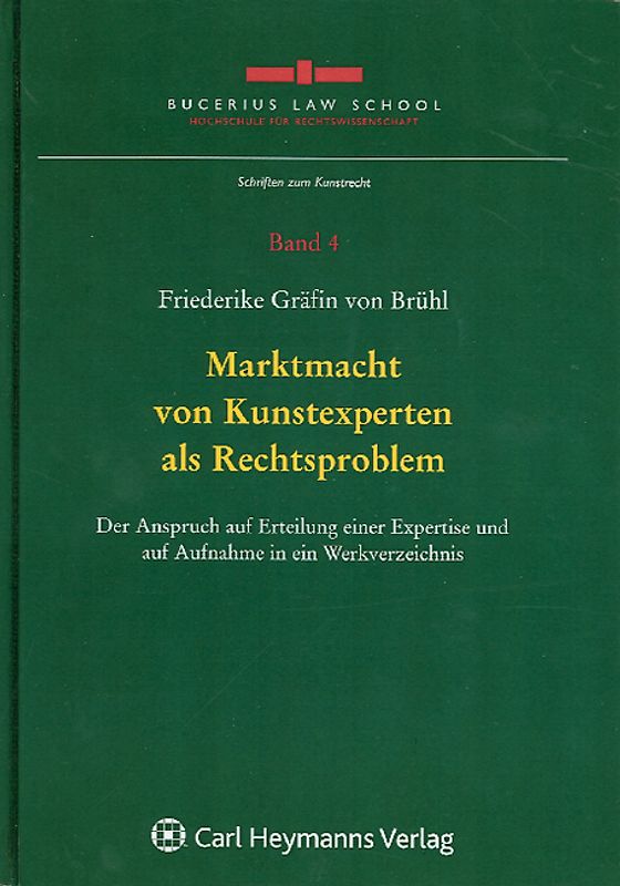 sMarktmacht von Kunstexperten als Rechtsproblem