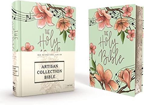 NIV, Artisan Collection Bible, Cloth over Board, Teal Floral, Designed Edges under Gilding, Red Letter, Comfort Print