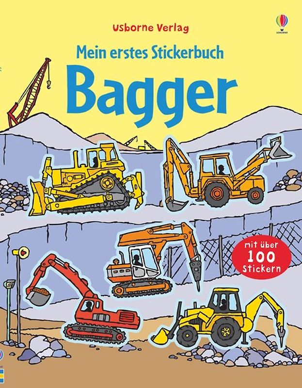 Mein erstes Stickerbuch: Bagger