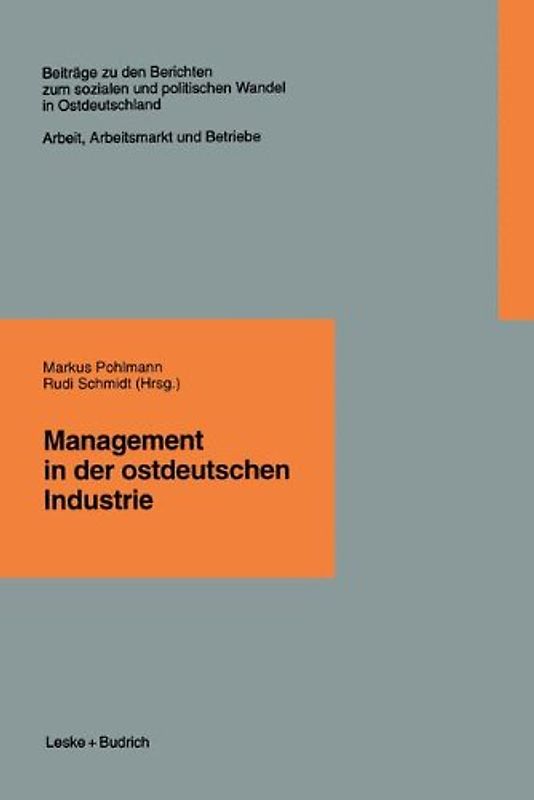 Management in der ostdeutschen Industrie