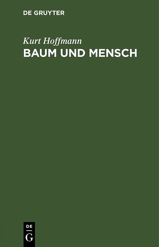 Baum und Mensch