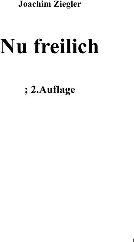 Nu freilich