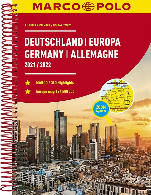 MARCO POLO Reiseatlas 2021/2022 Deutschland 1:300.000