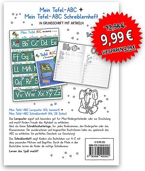 Mein Tafel-ABC in Grundschrift mit Artikeln-Set