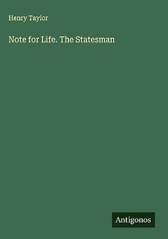 Note for Life. The Statesman