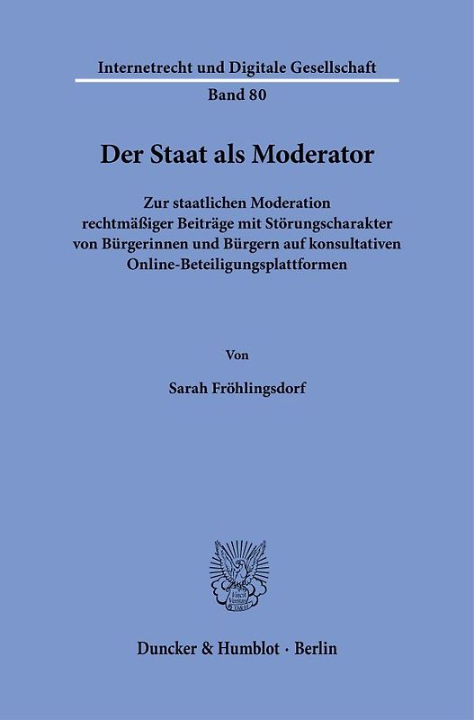 Der Staat als Moderator
