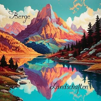 Berge Landschaften Malbuch für Erwachsene (Natur Malbücher - schöne Blumen, atemberaubende Landschaften und gemütliche Häuser)