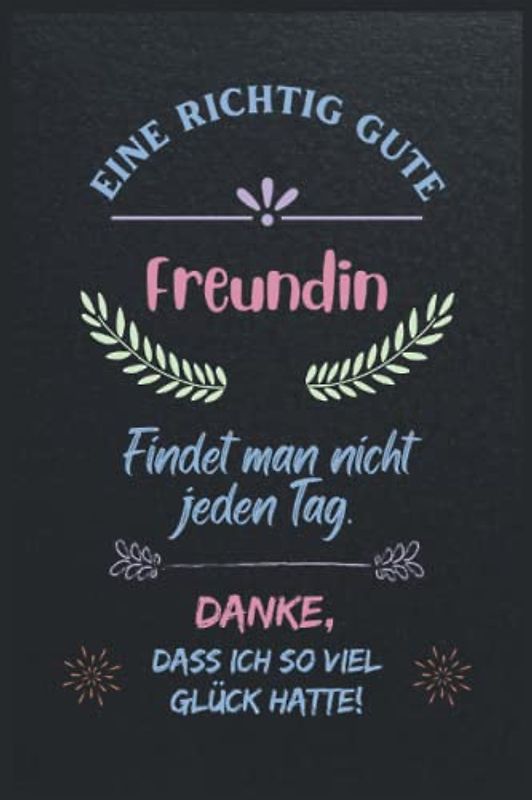 Geschenk für gute Freundin: Danke das es dich gibt Freundin, Notizbücher sind Freundschaftsgeschenke zum Geburtstag oder auch BFF Geschenke ...