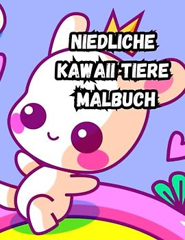 Niedliche Kawaii Tiere Malbuch: Entdecken Sie Ihre innere Kreativität mit einem beruhigenden Malbuch für Teenager und Erwachsene mit 90 charmanten und niedlichen Kawaii-Tieren