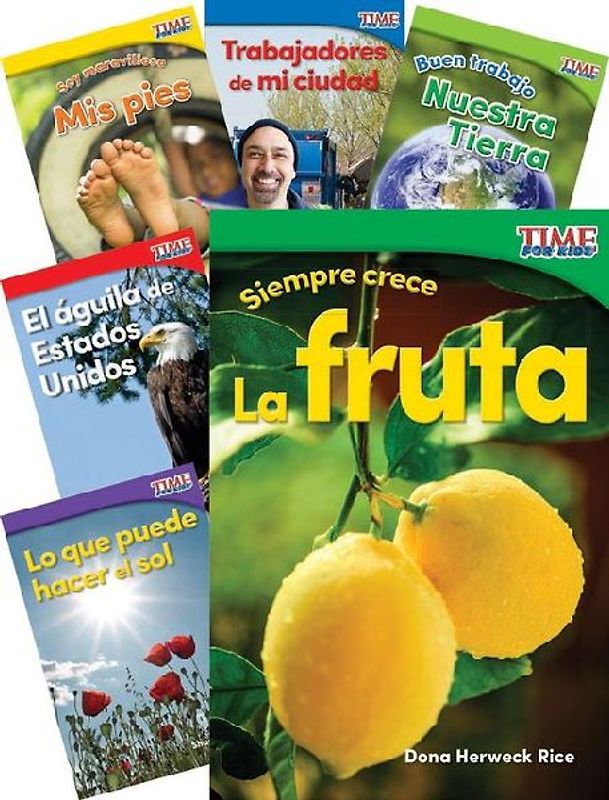 Time for Kids(r) Informational Text Grade K Spanish Readers Set 2 10-Book Set