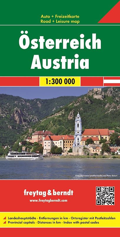 Österreich, Autokarte 1:300.000, freytag & berndt