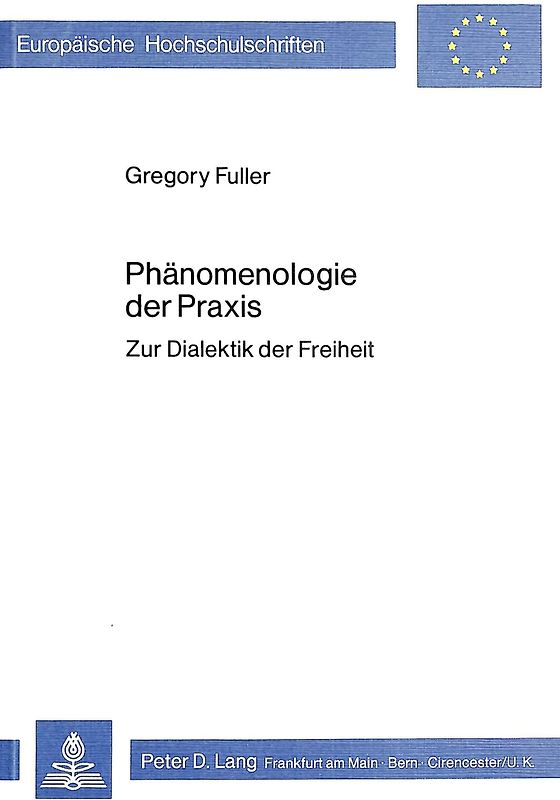 Phänomenologie der Praxis
