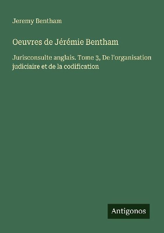 Oeuvres de Jérémie Bentham