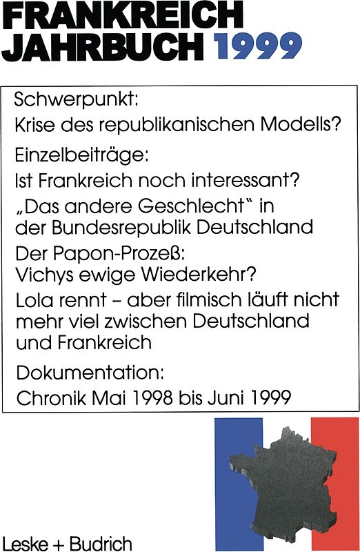 Frankreich-Jahrbuch 1999